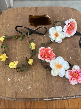 Set of 2 Boho Flower Headbands - Perfect for Festivals & Photoshoots!